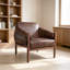Chaise avec accoudoirs amovibles en similicuir Arlena-1517412379