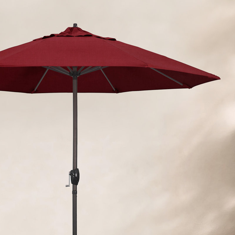 Mira 9' Market Sunbrella® Umbrella, Spectrum Ruby Sunbrella® Plainweave