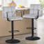 Tabouret de bar rembourré en velours Damiah Crosdy-911706678