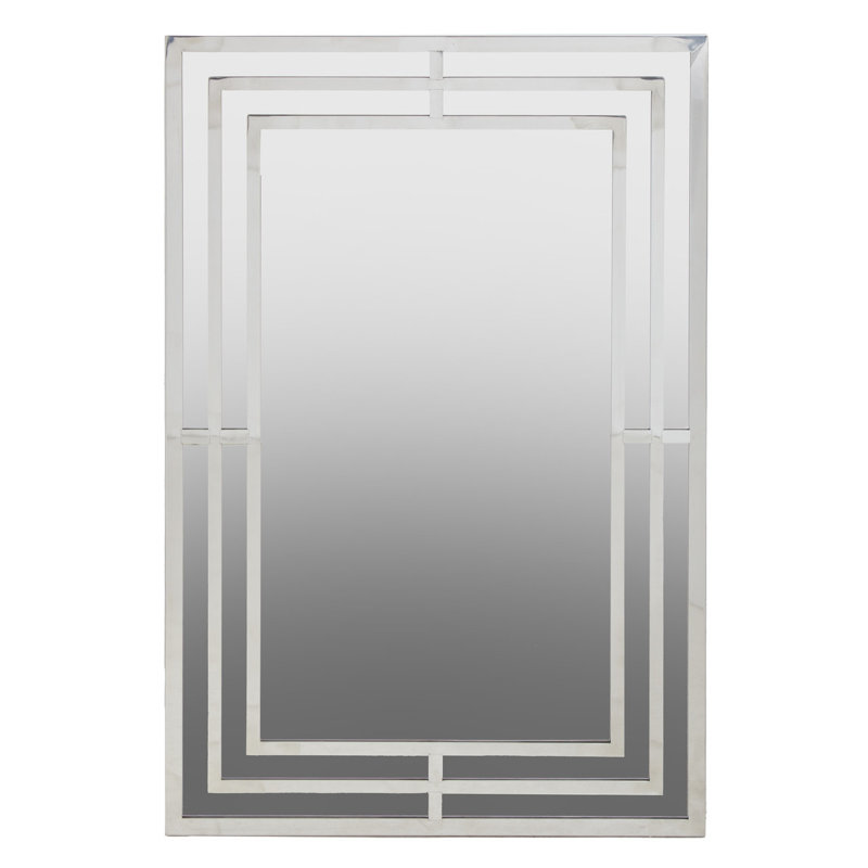 Polaris Metal Flat Wall Mirror