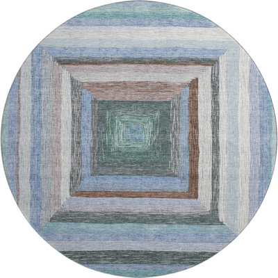 Premium Machine Washable Millbrook AMF1957 Geometric Rug