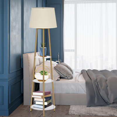 Abdulahi 150cm Gold Tripod Floor Lamp