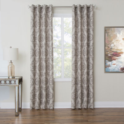 Rosewood Semi Sheer Curtain Single Panel