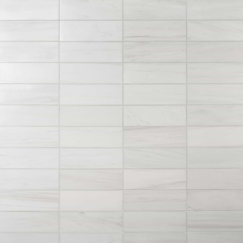 Bianco Dolomite 4x12 Polished Marble Subway Tile