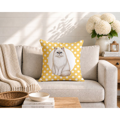 Oreiller réversible intérieur / extérieur Persian Cat