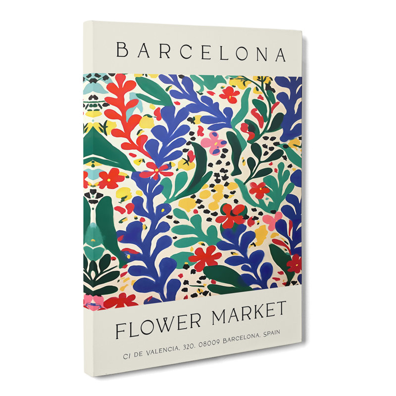 Flower Market Exhibition Barcelona No.4 - Wrapped Canvas, 60cm H x 40cm W x 3cm D