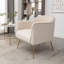 Chaise d'appoint moderne en velours avec pieds en métal-2019174499