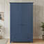 Armoire de cuisine autoportante haute avec 2 portes de style Shaker, tablettes de porte, 4 tiroirs et 2 tablettes réglables.-1717451768
