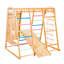 71 aire de jeu intérieure en bois: glissade, corde et balançoire pour la coordination développement Jungle Gym 71: bois massif, rocher d'escalade, jeu Monkey Bar