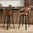 Lesli 30.51'' Swivel Tufted PU Leather Upholstered Bar Stool-1656213965