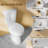 21" Extra Tall Compact Two-Piece Toilet 1.28 GPF Single Flush Round with Soft-Close Seat-111656261