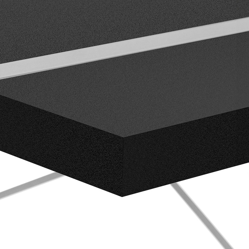 Fullilove Computer Desk, Home Office, Laptop, 48"L, Work, Metal, Laminate, Contemporary, Modern, Black/Silver