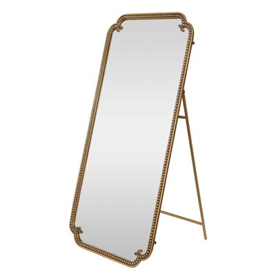 Full Length Mirror with Stand, 70.1"x31.9" Floor Standing Large Dressing Mirror Hanging or Leaning Against Wall for Bedroom Living Room, Antique Gold