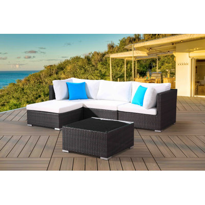 Neco 4 - Person Patio Conversation Set with Cushions