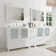 Arroyos 84'' Double Bathroom Vanity with Ceramic Top with Mirror