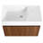 Modern Bathroom Cabinet Sink 30 Inch - Doors, Plywood Build, Walnut Finish, Float Mount Style, For Small Bathrooms Soft Close Mechanism, Body, Appearance, Mounting, Baths-107104857