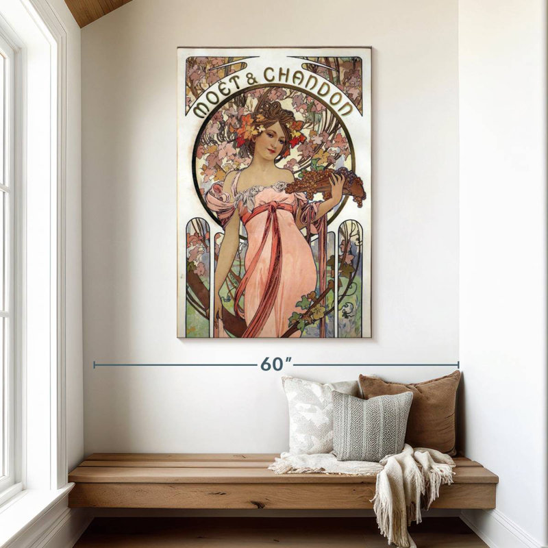 Yarlin Moet And Chandon White Star, 48" H x 32" W