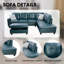 Canapé modulaire rembourré en L avec repose-pieds 3 pièces Erynne-575160879-575160876