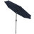 Delaplaine 9' Solid Octagon Market Umbrella with Push-Button Tilt - Blue-2009677769