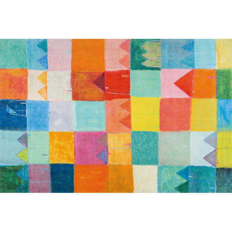Non-Slip Patchwork Indoor Doormat, Rectangular 140 x 200cm