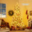  Arbre de Noël artificiel enneigé 8 pi avec 81 lumières sphériques et 8 lumières DEL 8 pi-1286966160