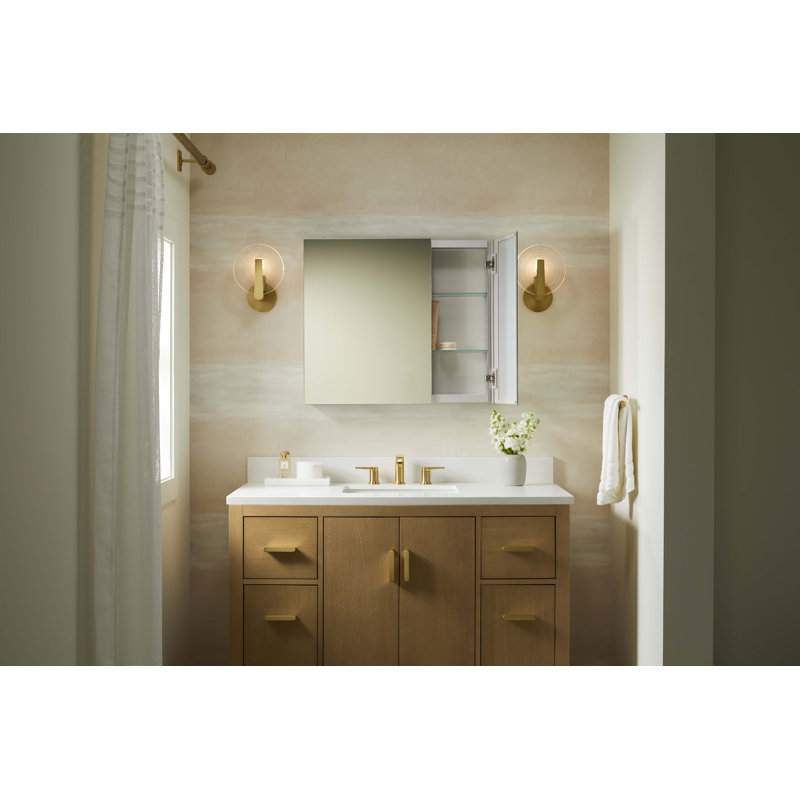 Embark Slim Rectangular Two-Door Medicine Cabinet, 26" H x 30" W x 4" D