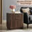23'' Fluted Nightstand – Mid-century Modern Bedside Table With Storage With 2 Drawer-2057986599