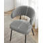 Chrys 47.5cm H Upholstered Low Back Armchair in Grey