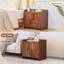 Table de chevet 2 tiroirs (l 23,6 po)-1553106996