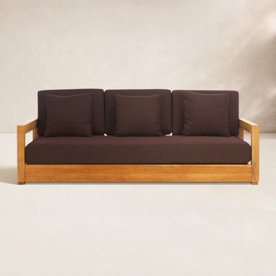 Melrose 77" Teak Patio Sofa