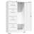 White Cold - Rolled Steel File Cabinet With 4 Drawers And 1 Door For Office Use Material, Smooth Operation, Spacious Storage-928188042