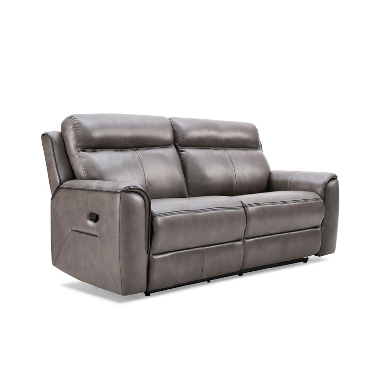 Jaecee 2.5 Seater Power Reclining Sofa, with Comfort Plus Headrest, Storm Grey Leather