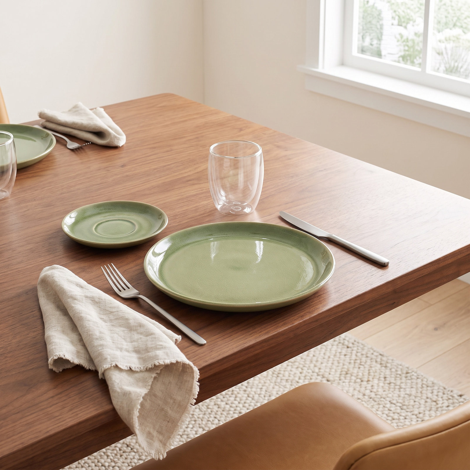 Borgen 8" Salad Plate, Sage