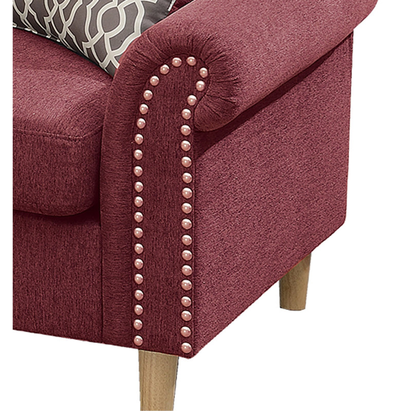 Ensemble modulaire réversible, Velours rouge