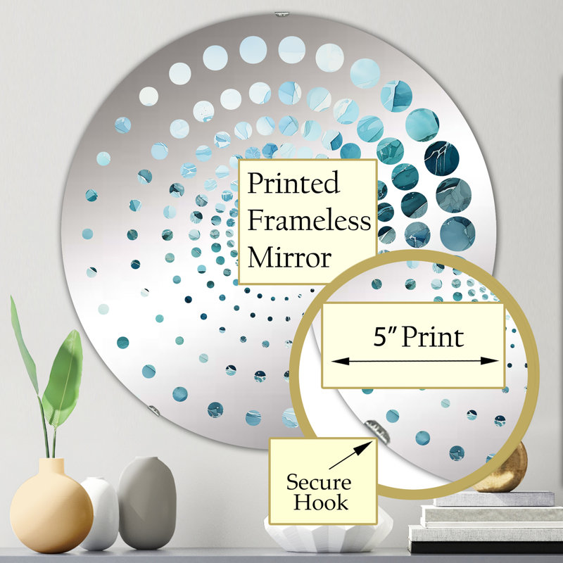 Alayzia Circle Mirror, 23.6" x 23.6"