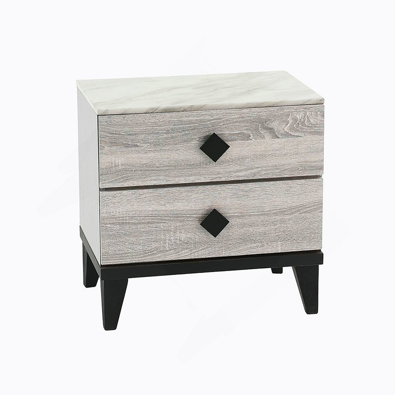 Table de chevet avec 2 tiroirs Smithson