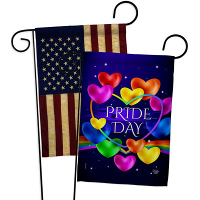 Double Sided 18.5'' H x 13'' W Polyester Kwanzaa Garden Flag