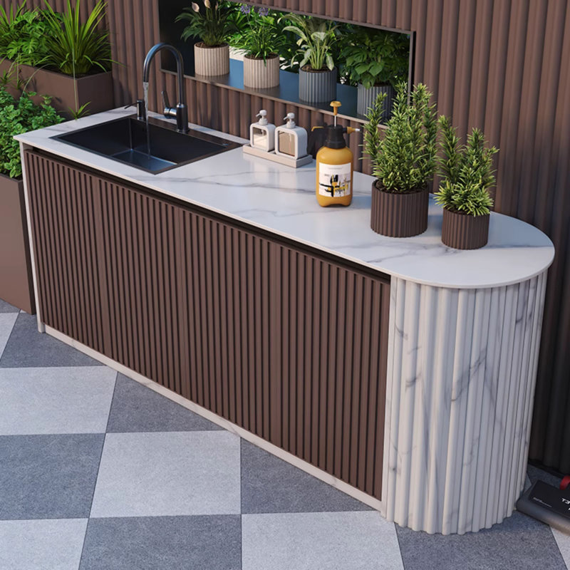 Sunproof Storage for Villa Gardens, Brown/White