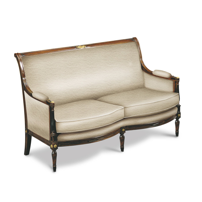 Velvet Loveseat, Antique Walnut, Matisse 0056_1 Velvet