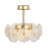 Bloom - 6-Light Semi-Flush Mount - Brass