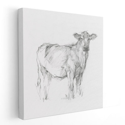 «Bovine Study I», reproduction d'art sur toile