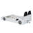 Twin Size Race Car-Shaped Platform Bed With LED And Upholstered Backrest-920759356