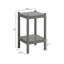 Ensemble bistro 3 pièces en PEHD pour l'extérieur | 2 chaises pivotantes + 1 table d'appoint | Résistant à toutes les saisons, nécessitant peu d'entretien et respectueux de l'environnement