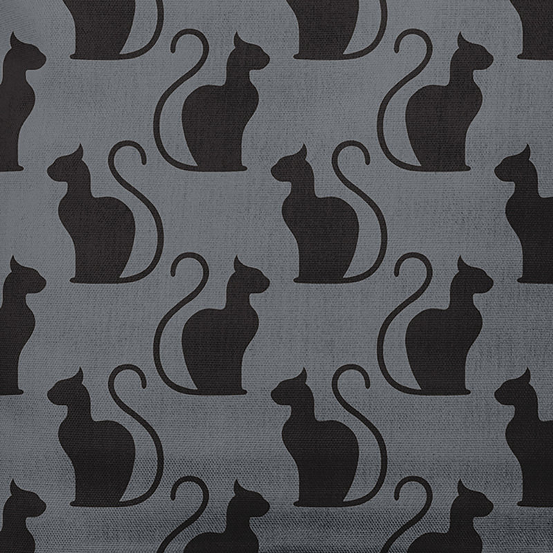 Coussin décoratif intérieur / extérieur Witches Brew, 16 po x 16 po, Gris acier