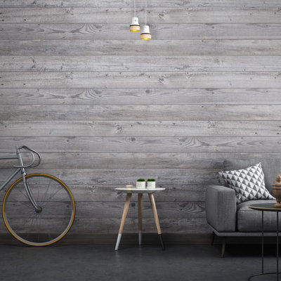 Panneau mural en bois récupéré 5,75 po x 45 po