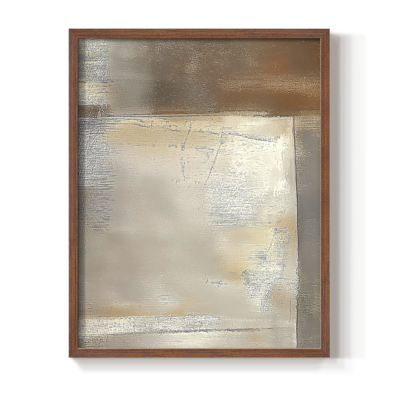 «Abstract Abstract», reproduction encadrée - prête à être accrochée - fabriquée aux États-Unis, Brun, H 10 po x l 8 po