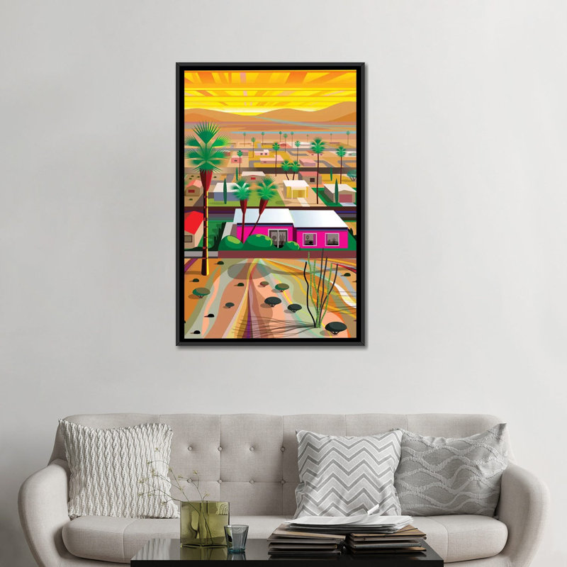 «Twentynine Palms, Vertical», impression sur toile, H 48 po x l 32 po x P 1,5 po, Toile avec cadre noir, Pas de tapis