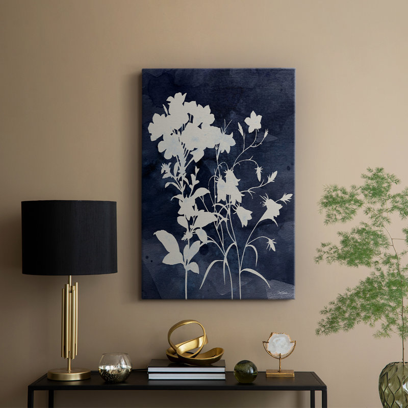 Indigo Botanical II revisité - galerie Cavas sur mesure