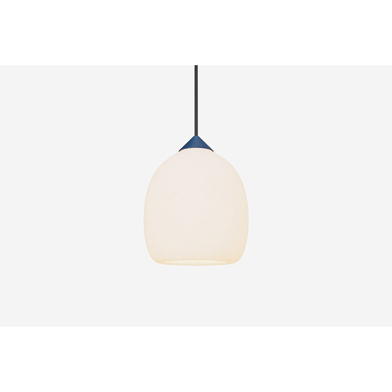 Gulp Pendant Light, Midnight, 18.5'' H x 6.97'' W x 6.97'' D, Black