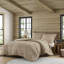 Édredon surdimensionné en chenille double / grand pour 3 pièces, brun clair, design, confort et chaleur supplémentaires en brun clair, rembourrage, poids lourd, taies décoratives à boutons-127237825